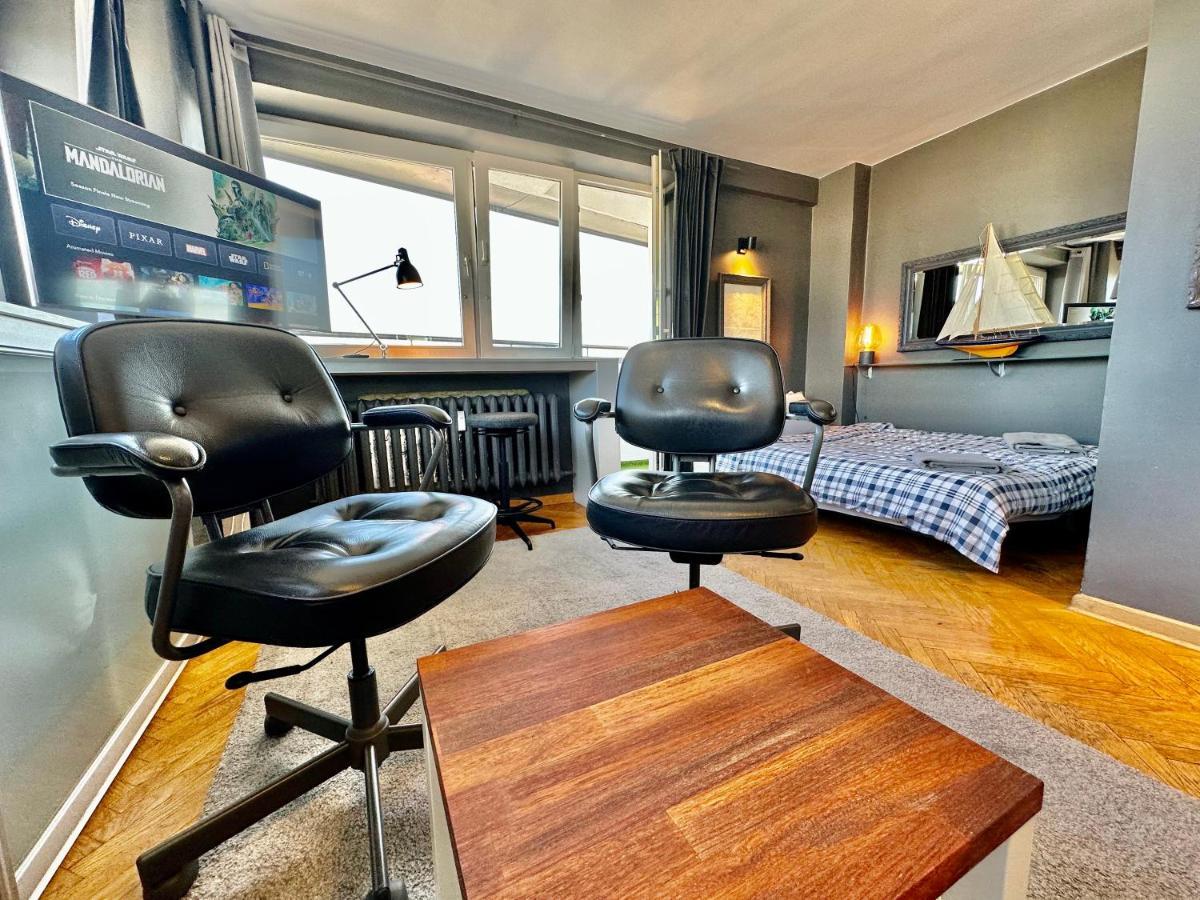 Super Apartament Grey Centrum 2X Metro Fast Wifi 300 Mbs Netflix Appletv Smarttv Spotify Panorama Miasta Варшава Экстерьер фото