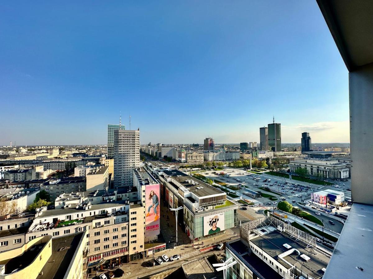 Super Apartament Grey Centrum 2X Metro Fast Wifi 300 Mbs Netflix Appletv Smarttv Spotify Panorama Miasta Варшава Экстерьер фото