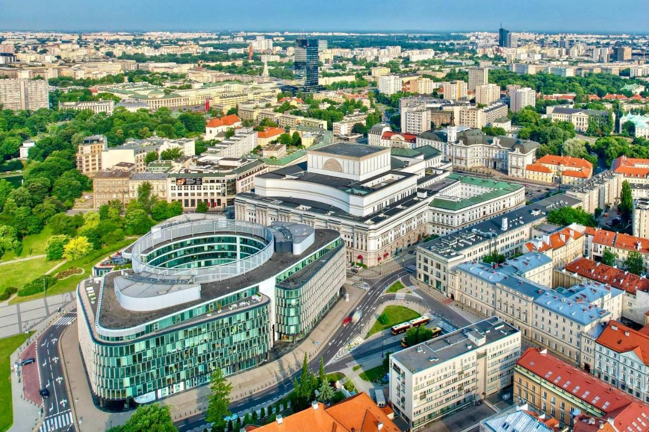 Super Apartament Grey Centrum 2X Metro Fast Wifi 300 Mbs Netflix Appletv Smarttv Spotify Panorama Miasta Варшава Экстерьер фото