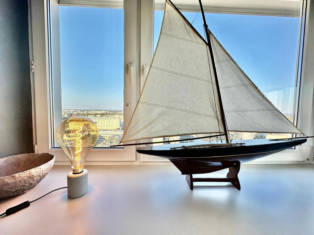 Super Apartament Grey Centrum 2X Metro Fast Wifi 300 Mbs Netflix Appletv Smarttv Spotify Panorama Miasta Варшава Экстерьер фото